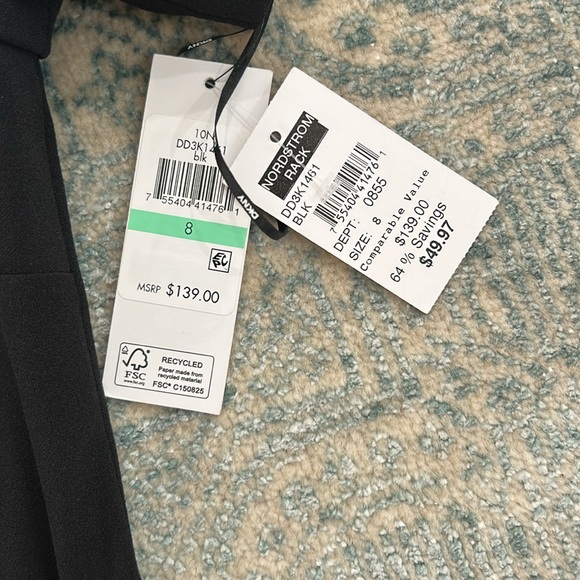 NWT DKNY Black Midi Dress - Picture 4 of 5